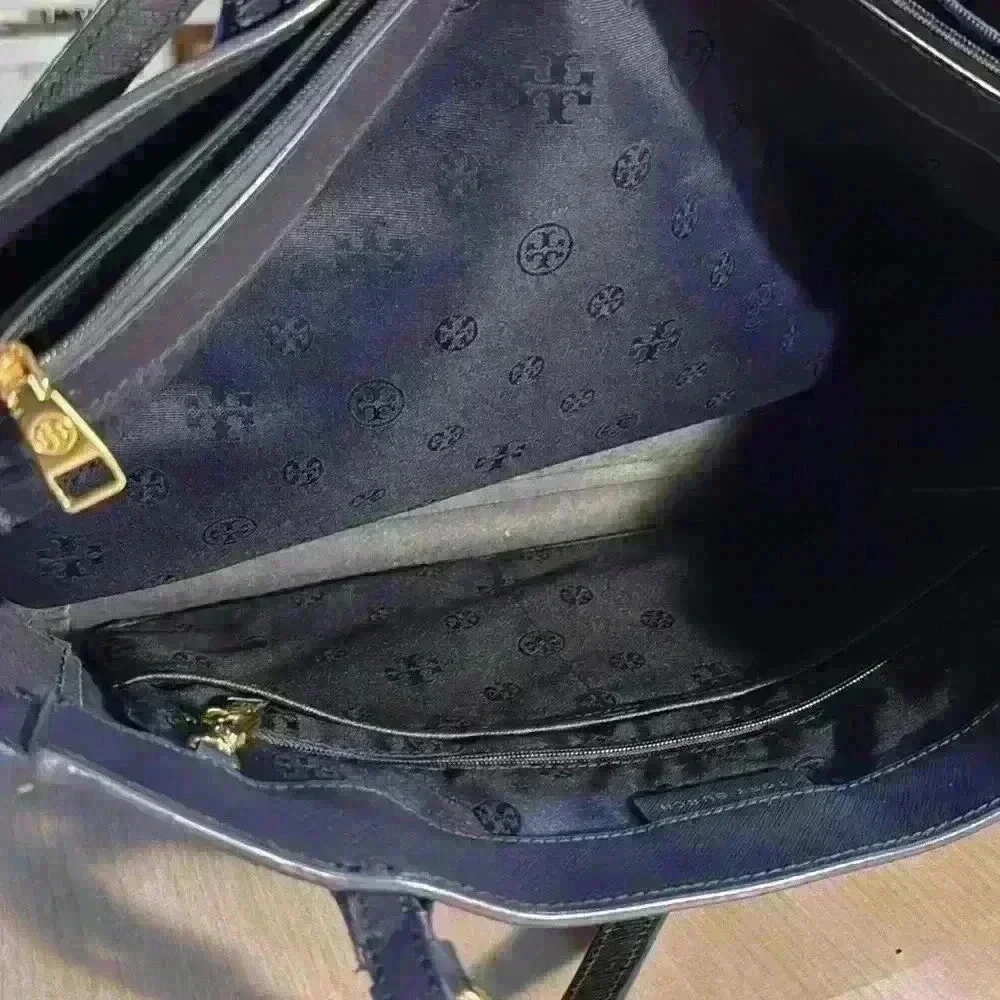Tory Burch Blue Leather “New York” Tote